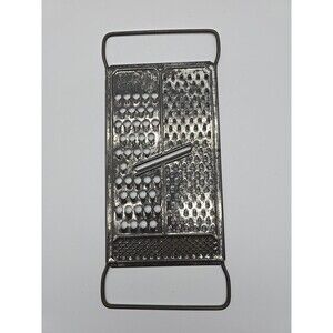 Vintage ALL IN ONE Cheese Grater Slicer Veggies Fruit PAT PEND 10.25" x 4.25"